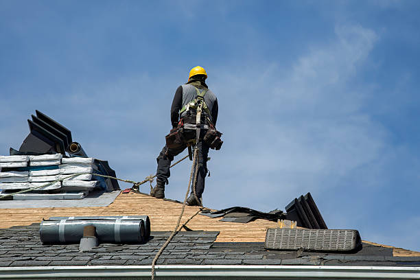 Professional Roofing technician working in Walton, IN